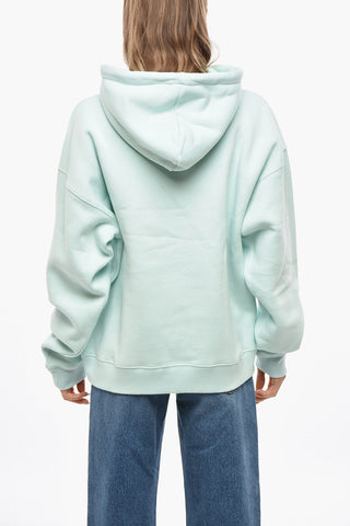 Cotton Fleece Hoodie with Embroidery