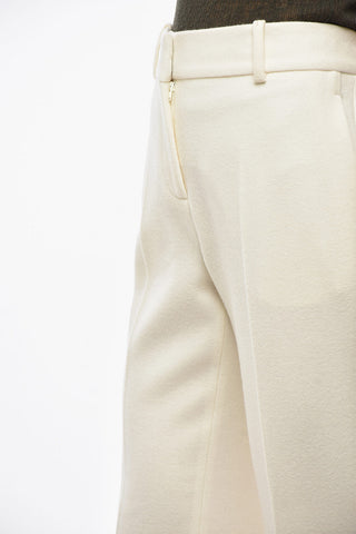 Pantaloni Chino in Panno di Lana
