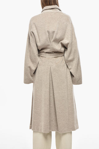 모헤어 랩 코트 허리 벨트
