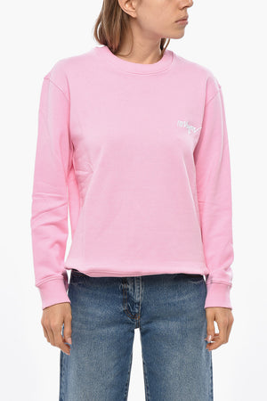 Brushed Cotton Sweatshirt with Embroidered Logo