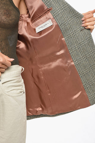 Blazer Doppiopetto DIVA in Tweed di Lana District Check