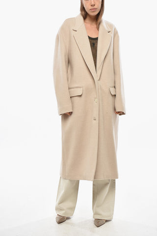 Oversized Mixed Cashmere Coat EFEZIA with Flap Pockets