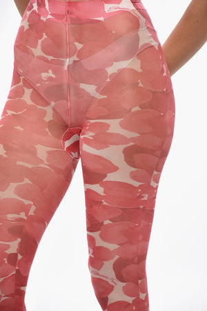 Collant Logate con Motivo Floreale
