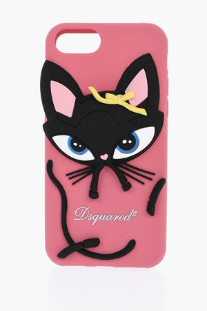 Cover IPhone 8 Plus BLACK CAT in Silicone