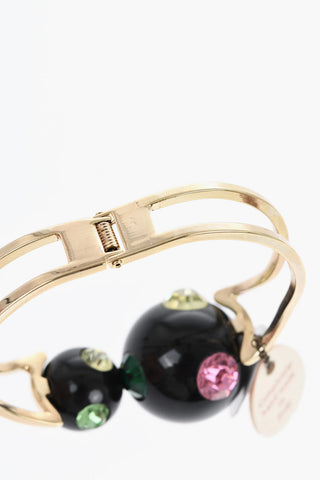 Bracciale COMETA in Metallo Dorato Impreziosito da Cristalli Multicolor