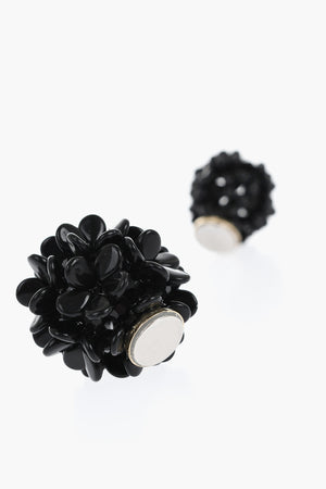 Magnetischer Einzelohrring mit floralem Design