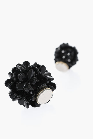 Magnetischer Einzelohrring mit floralem Design