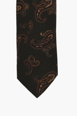 Paisley Patterned Wool Tie