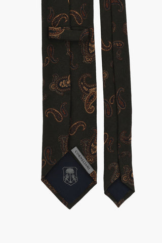 Paisley Patterned Wool Tie