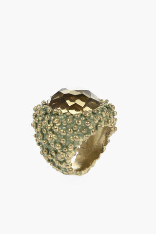 Anello Chevalier in Metallo con Pietra Centrale