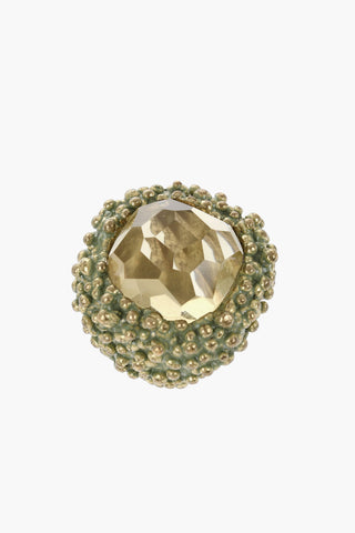 Anello Chevalier in Metallo con Pietra Centrale