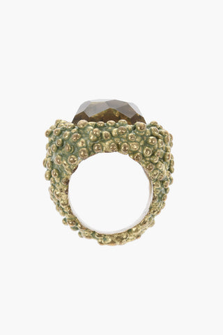 Anello Chevalier in Metallo con Pietra Centrale