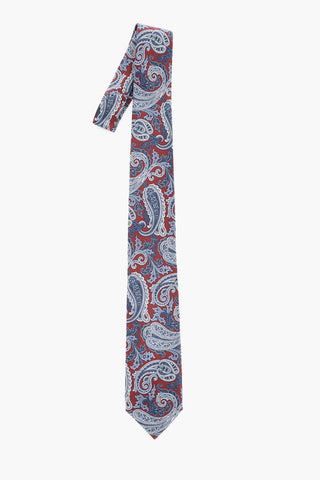 Cravatta in Seta a Fantasia Paisley