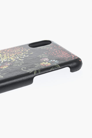 Cover IPhone X in Eco-pelle Motivo Floreale