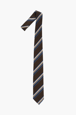 Seidenkrawatte mit Regimentalstreifen
