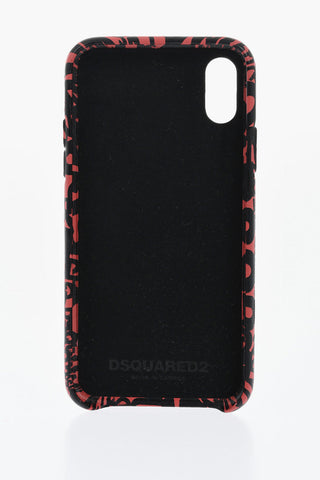 Cover IPhone X in Eco-pelle Motivo Monogram