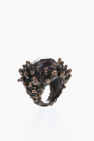 Anello Chevalier in Metallo con Pietra Centrale
