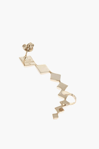 GARAVANI Golden Effect Metal Crawler Single Earring