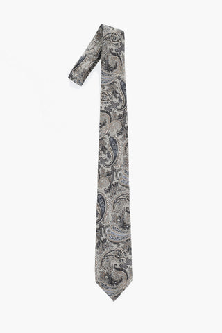 Cravatta in Seta a Fantasia Paisley