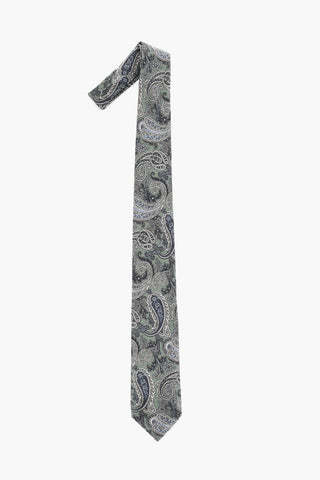Cravatta in Seta a Fantasia Paisley