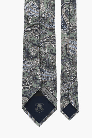 Cravatta in Seta a Fantasia Paisley