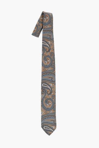 Paisley Patterned Silk Tie