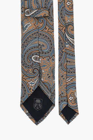 Paisley Patterned Silk Tie