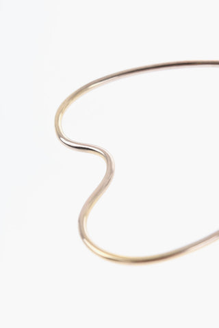 Gold-Tone Metal Heart-Shaped Earrings