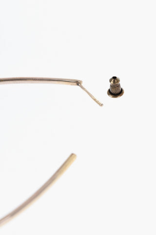 Gold-Tone Metal Heart-Shaped Earrings