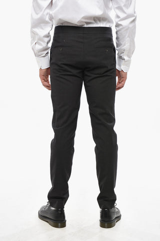 Hosen aus Stretch-Schurwolle mit regulärer Taille