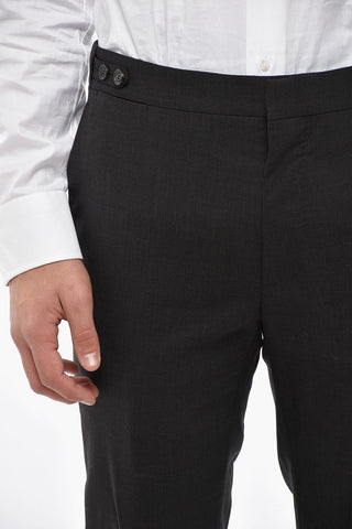 Hosen aus Stretch-Schurwolle mit regulärer Taille
