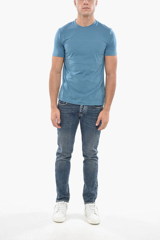 T-shirt Girocollo in Cotone