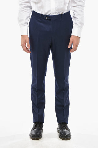 Pantaloni in Lana Vergine con Passanti