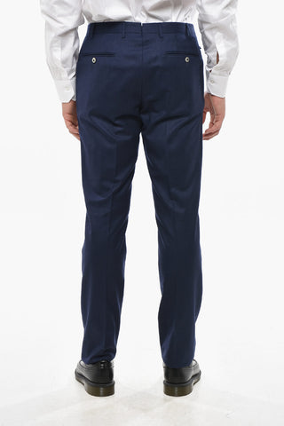 Pantaloni in Lana Vergine con Passanti