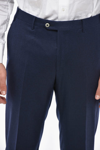 Pantaloni in Lana Vergine con Passanti