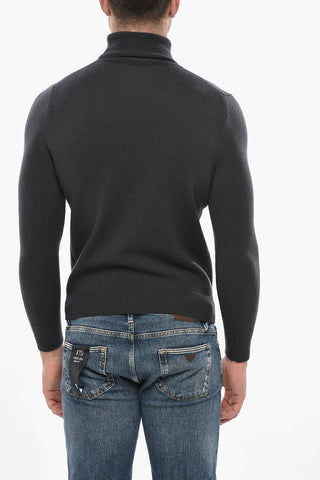 Maglia a Collo Alto in Lana e Cashmere