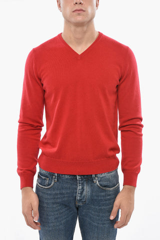 Maglia in Puro Cashmere con Collo a V