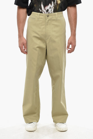 Chinohose aus Baumwolle mit Gürtelschlaufen