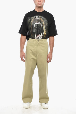 Chinohose aus Baumwolle mit Gürtelschlaufen