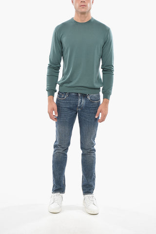 Crew Neck Pure Virgin Wool Sweater