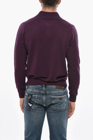 Maglia in Cashmere con Collo a Polo