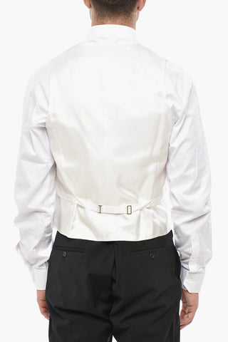 Embroidered Silk Double-Breasted Waistcoat