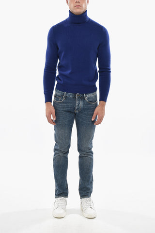 Maglia a Collo Alto in Lana e Cashmere
