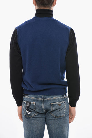 Cardigan Scollo a V In Cashmere Senza Maniche
