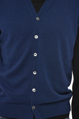 Cardigan Scollo a V In Cashmere Senza Maniche