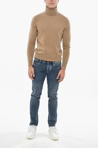 Maglia a Collo Alto in Lana e Cashmere