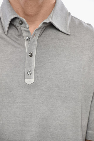 4-Button Cotton Polo