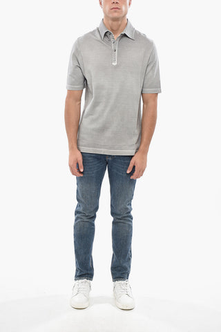 4-Button Cotton Polo