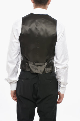 Fresco Wool Waistcoat with Martingale