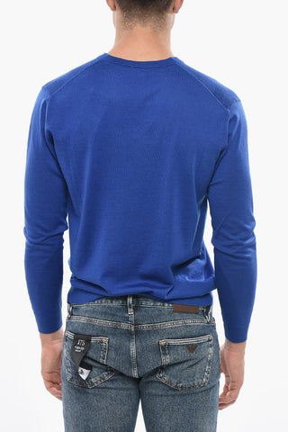 Maglia Scollo a V In Cashmere e Seta